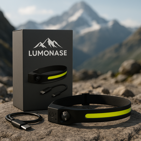 Lampe Frontale - Lumonase - Rechargeable, puissante et polyvalente